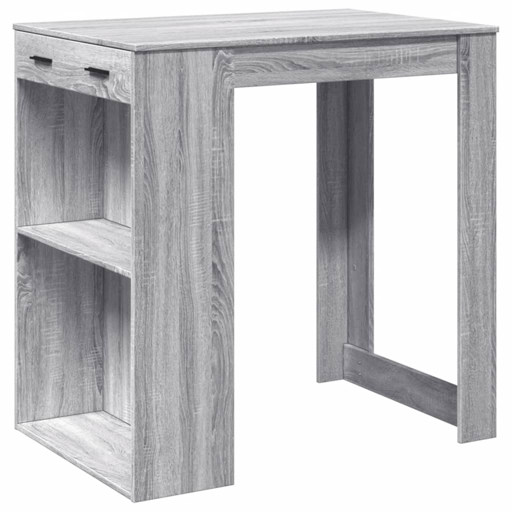 Barbord grå sonoma eik 102x70x103,5 cm konstruert tre - DMF Handel