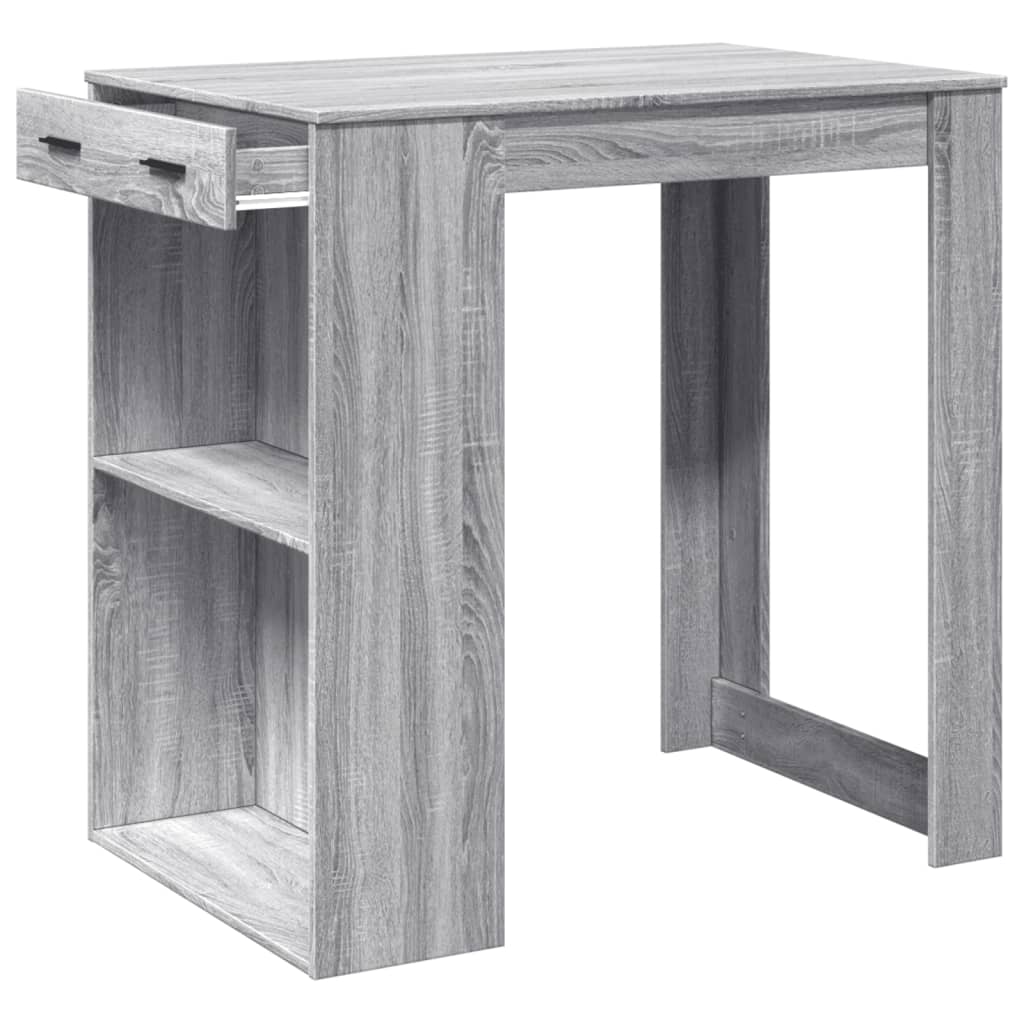 Barbord grå sonoma eik 102x70x103,5 cm konstruert tre - DMF Handel