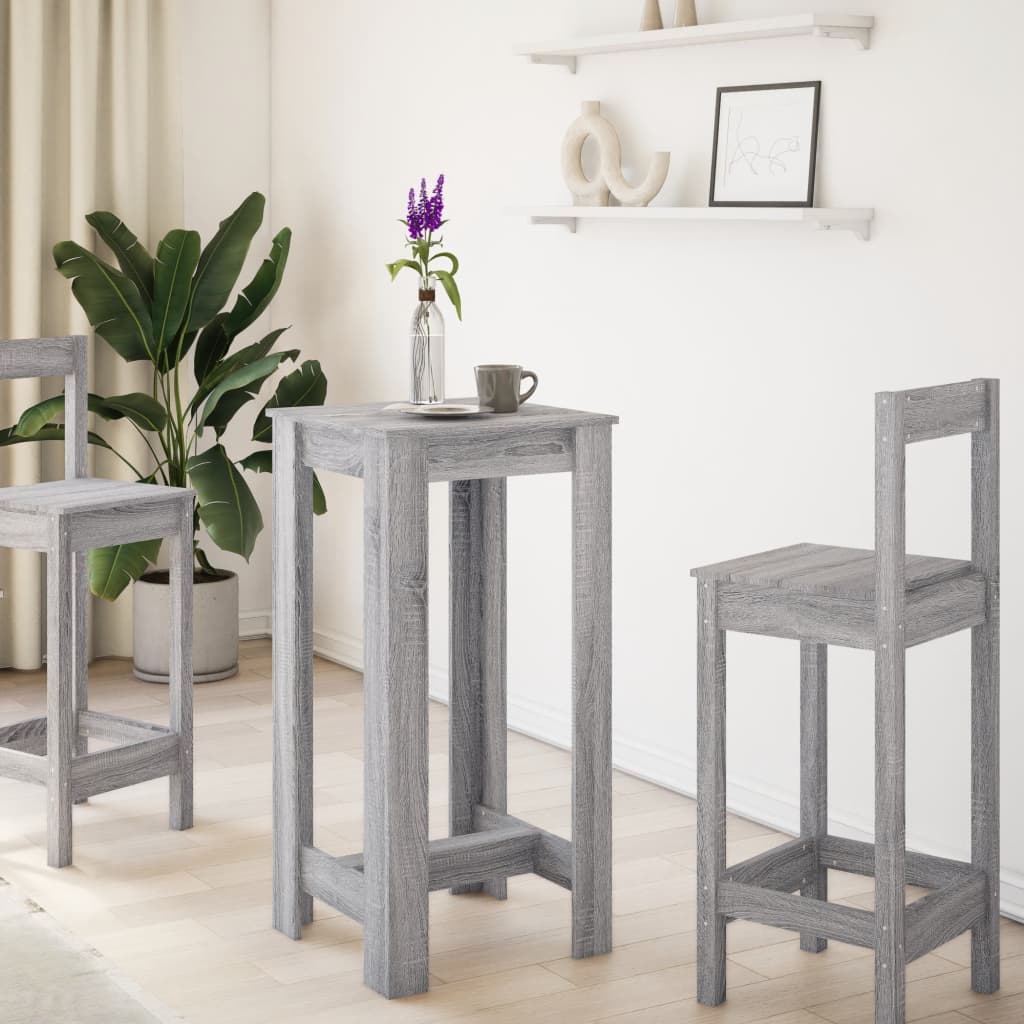 Barbord grå sonoma eik 51x50x103,5 cm konstruert tre - DMF Handel