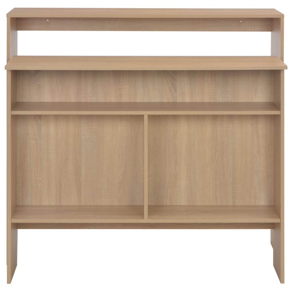 Barbord med 2 bordplater 130x40x120 cm eik - DMF Handel