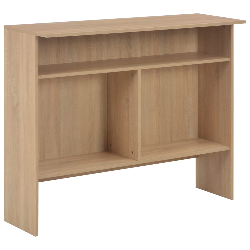 Barbord med 2 bordplater 130x40x120 cm eik - DMF Handel