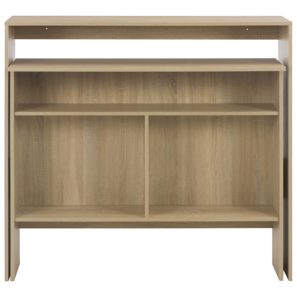 Barbord med 2 bordplater 130x40x120 cm eik - DMF Handel