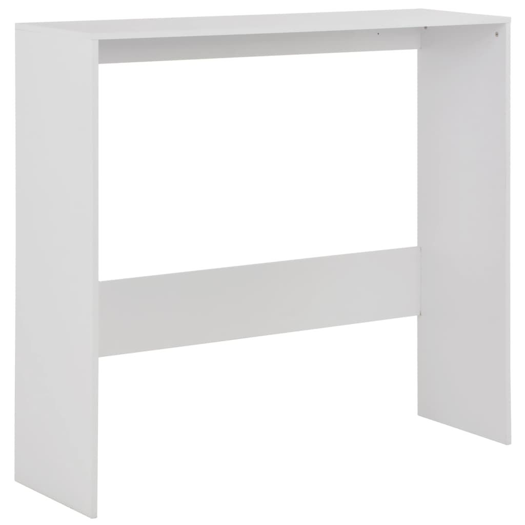 Barbord med 2 bordplater 130x40x120 cm hvit - DMF Handel