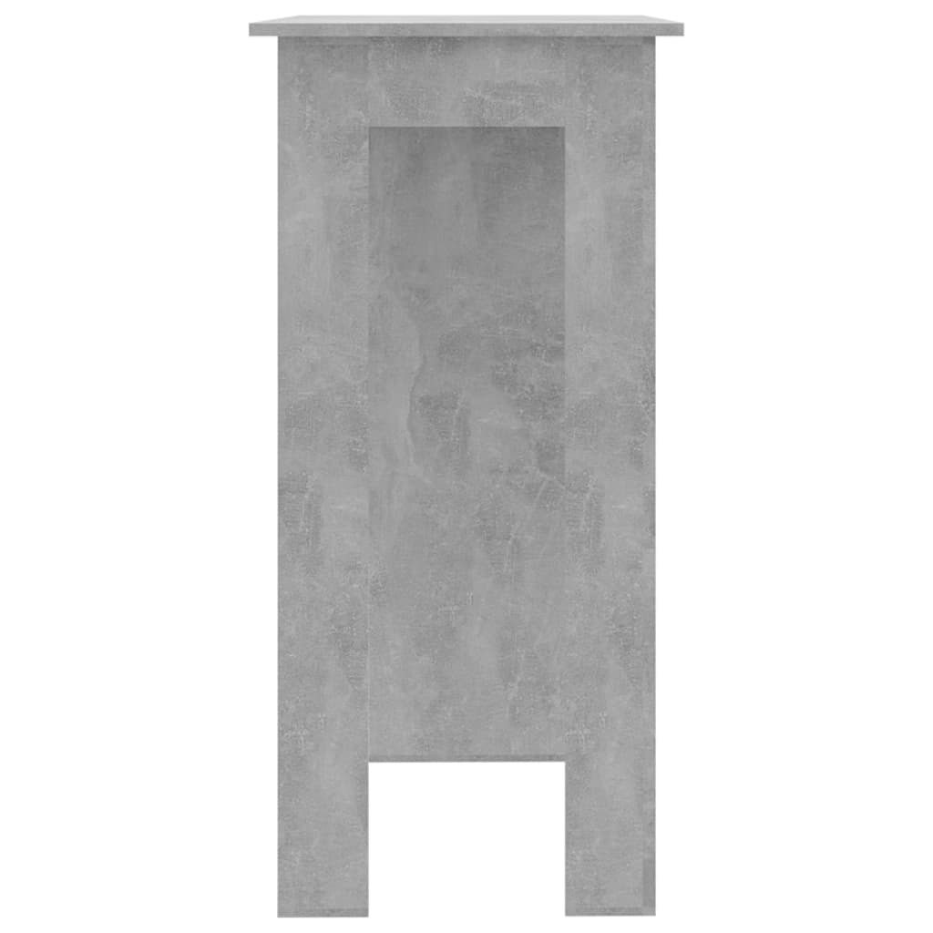 Barbord med hylle betonggrå 102x50x103,5 cm konstruert tre - DMF Handel