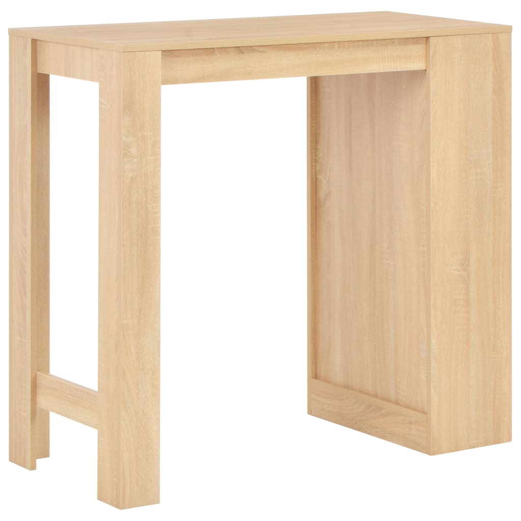 Barbord med hylle eik 110x50x103 cm - DMF Handel