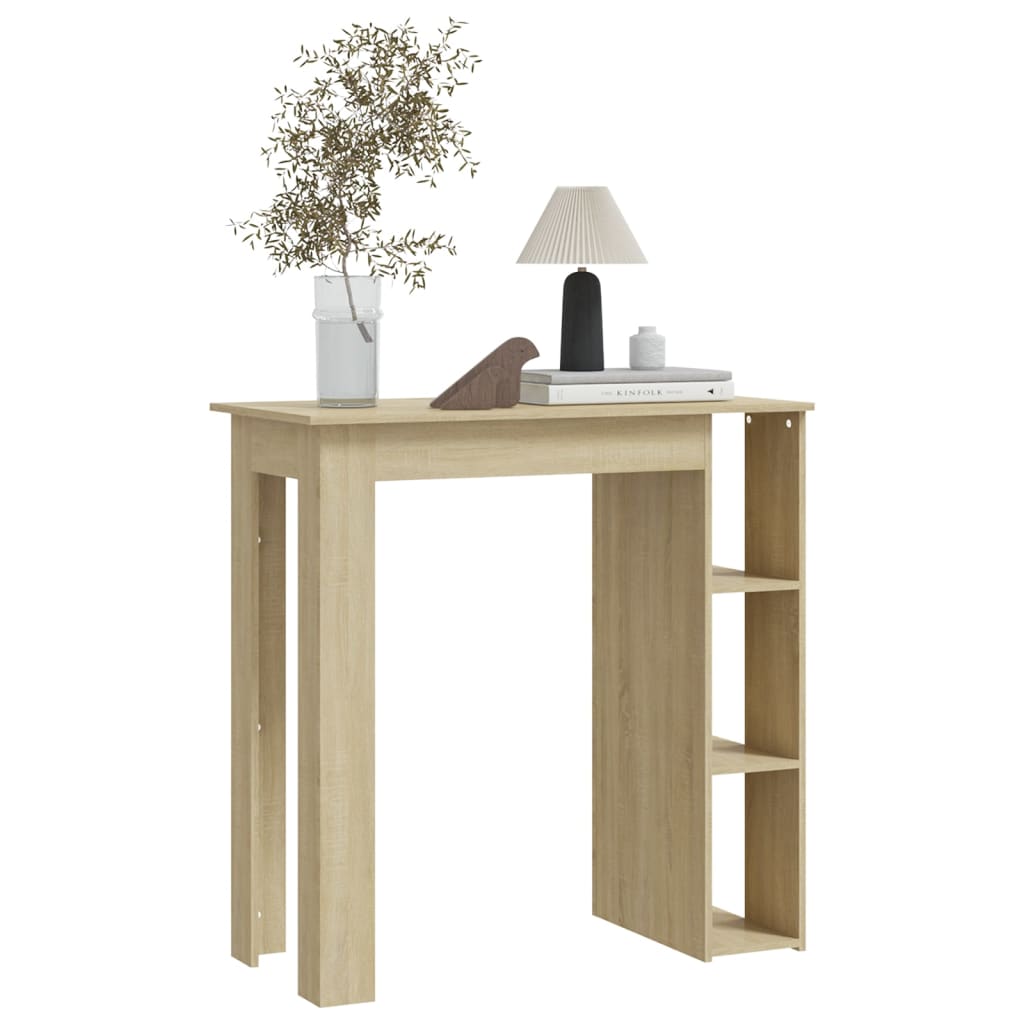Barbord med hylle sonoma eik 102x50x103,5 cm konstruert tre - DMF Handel