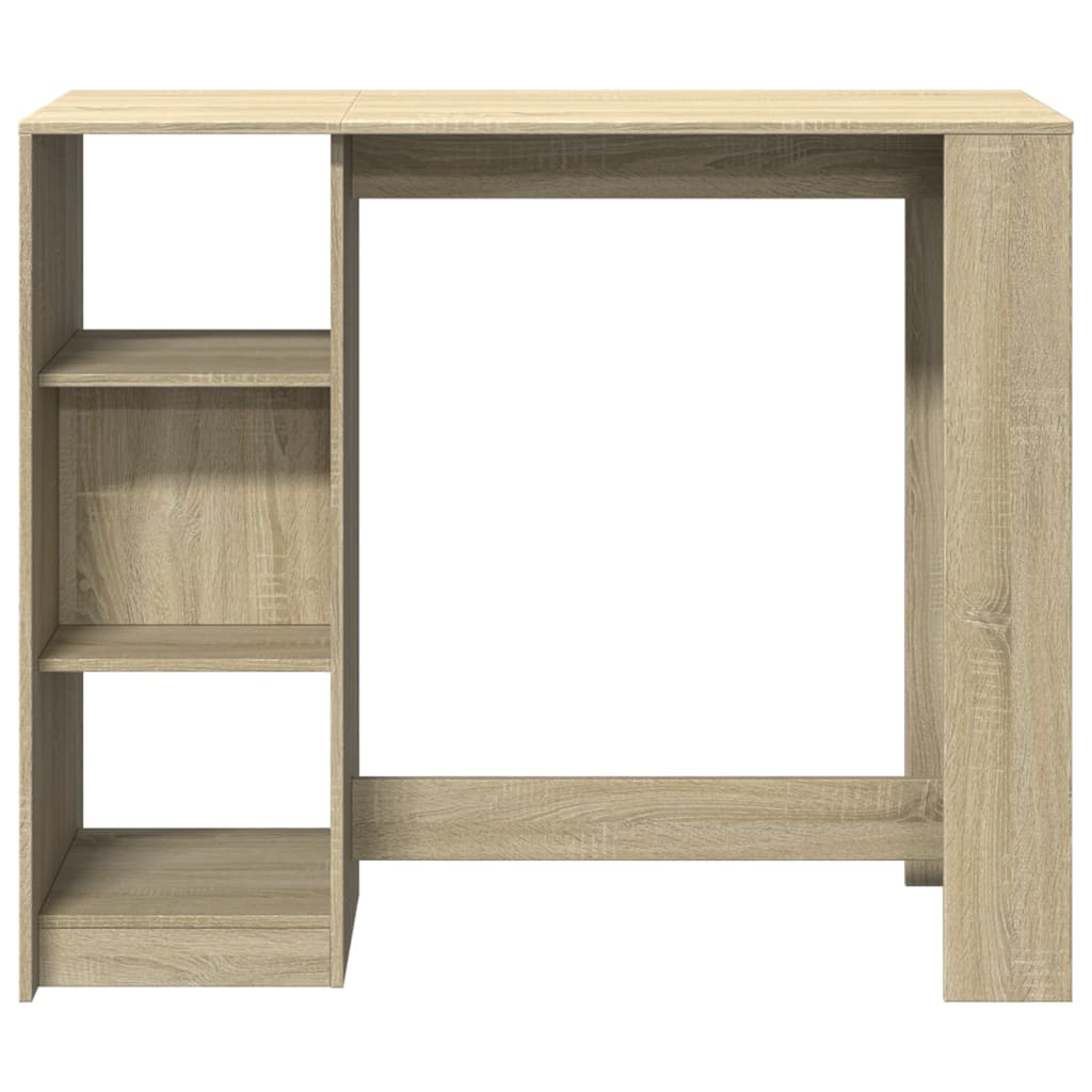 Barbord med hylle sonoma eik 124x46x103,5 cm konstruert tre - DMF Handel