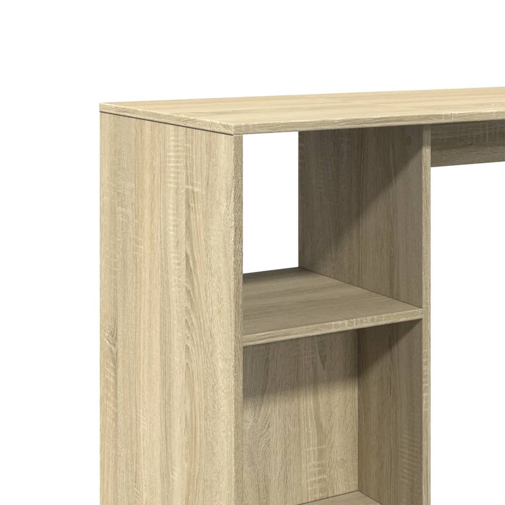 Barbord med hylle sonoma eik 124x46x103,5 cm konstruert tre - DMF Handel