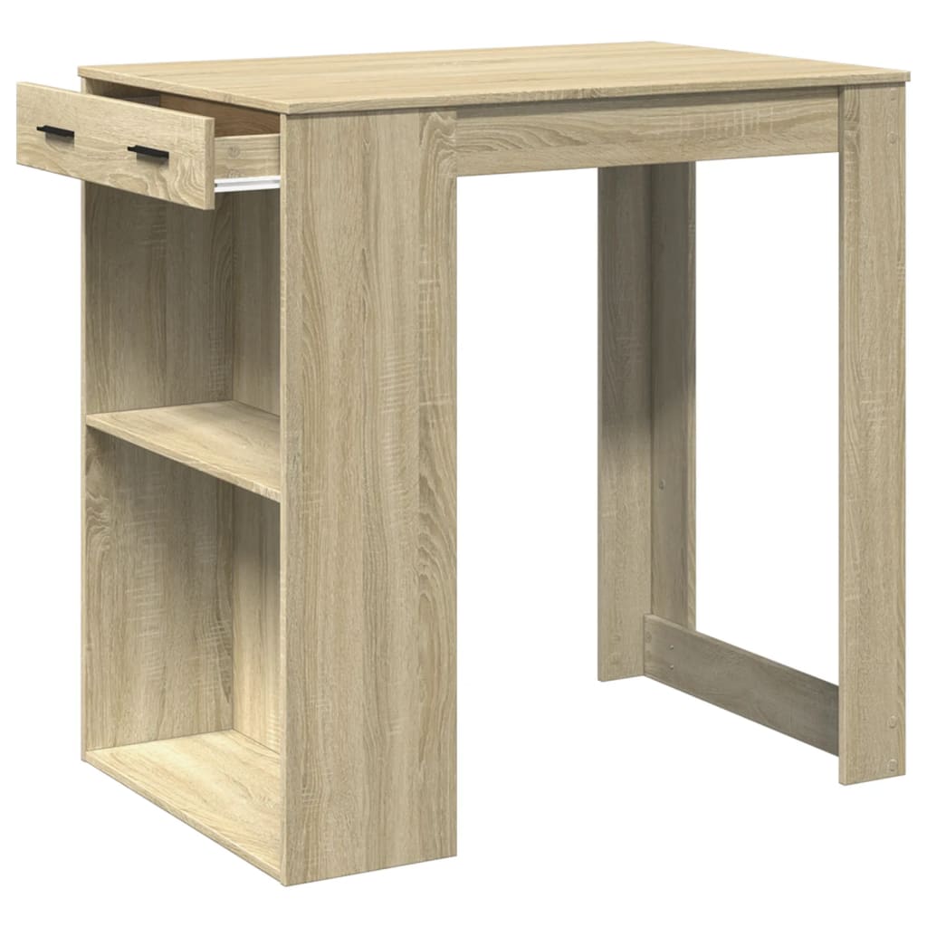 Barbord sonoma eik 102x70x103,5 cm konstruert tre - DMF Handel