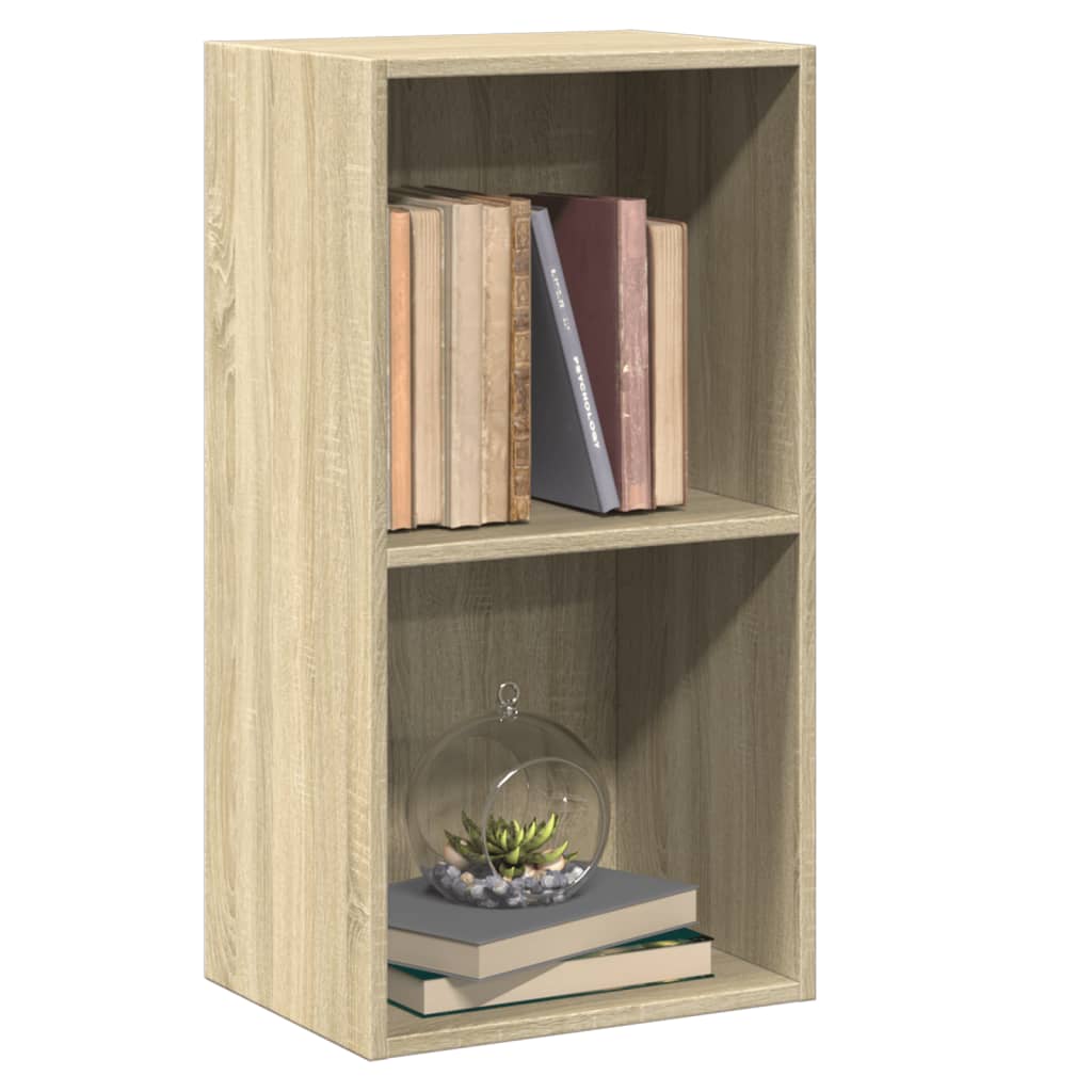 Bokhylle 2 nivåer sonoma eik 40x30x76,5 cm konstruert tre - DMF Handel