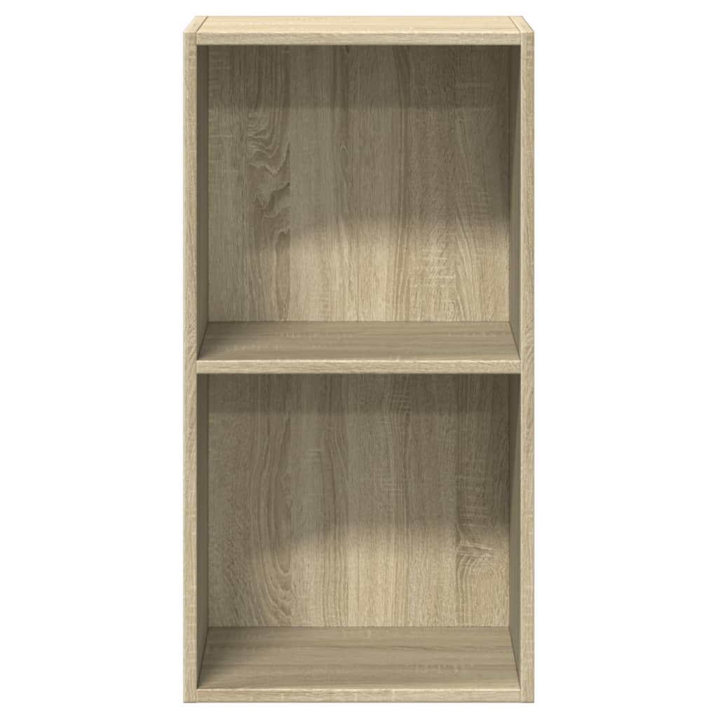 Bokhylle 2 nivåer sonoma eik 40x30x76,5 cm konstruert tre - DMF Handel