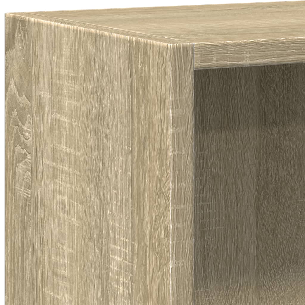 Bokhylle 2 nivåer sonoma eik 40x30x76,5 cm konstruert tre - DMF Handel