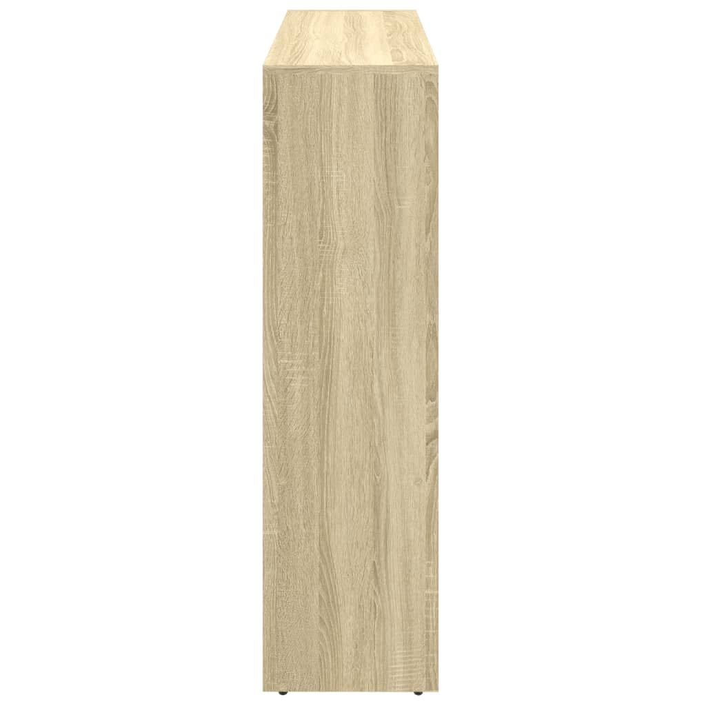 Bokhylle 3 etasjer sonoma eik 137,5x29x103,5 cm konstruert tre - DMF Handel