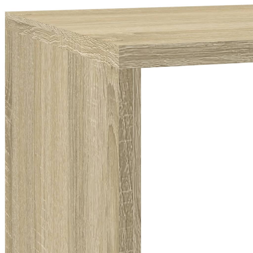 Bokhylle 3 etasjer sonoma eik 137,5x29x103,5 cm konstruert tre - DMF Handel