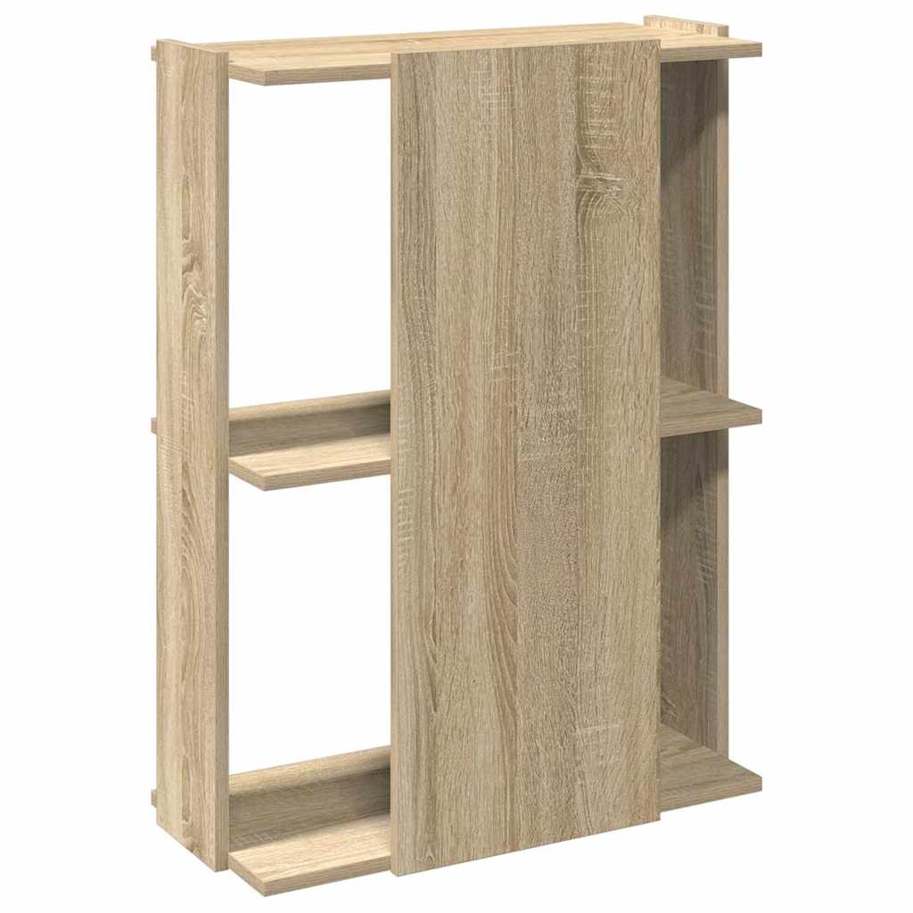 Bokhylle 3 etasjer sonoma eik 60x30x80 cm konstruert tre - DMF Handel