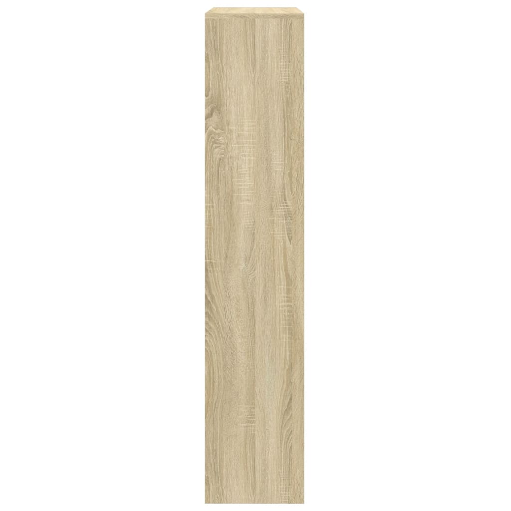 Bokhylle 4 etasjer sonoma eik 143,5x29x143,5 cm konstruert tre - DMF Handel