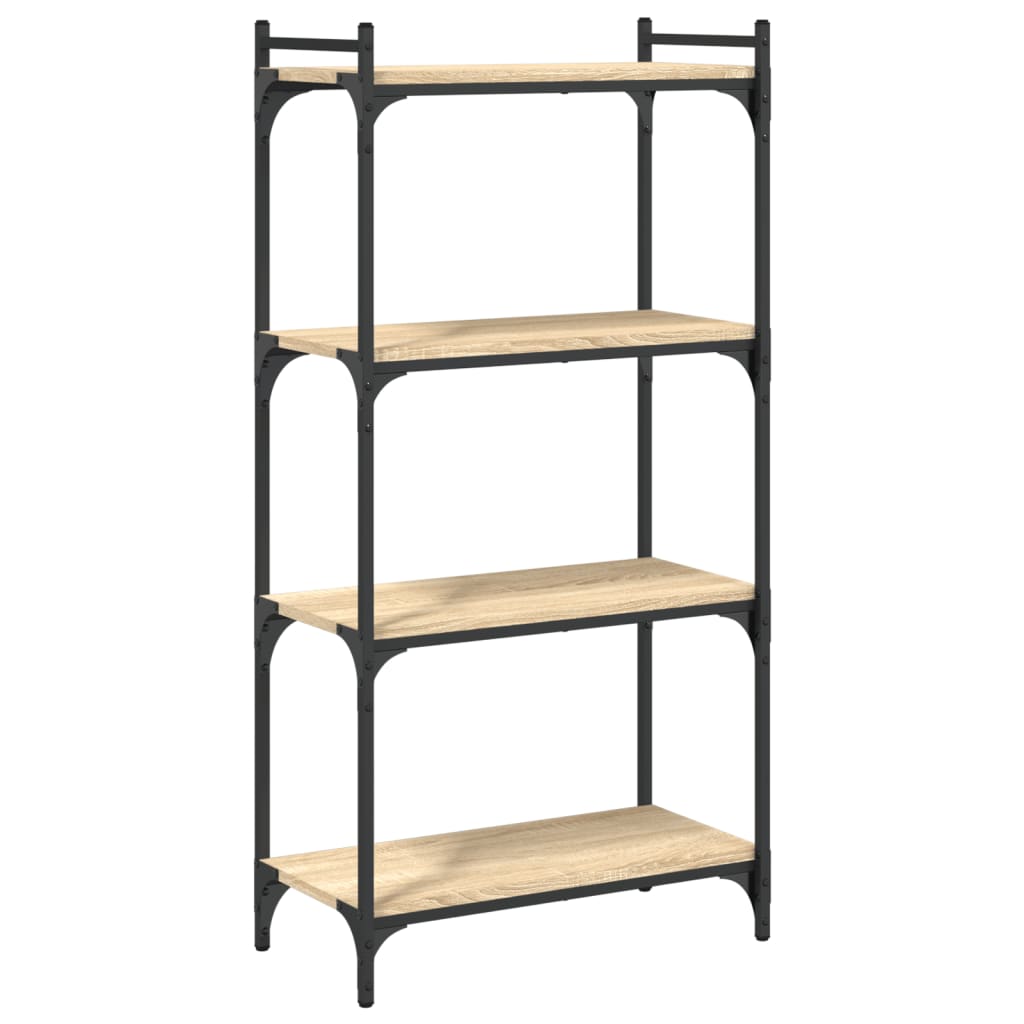 Bokhylle 4 etasjer sonoma eik 60x30x120 cm konstruert tre - DMF Handel