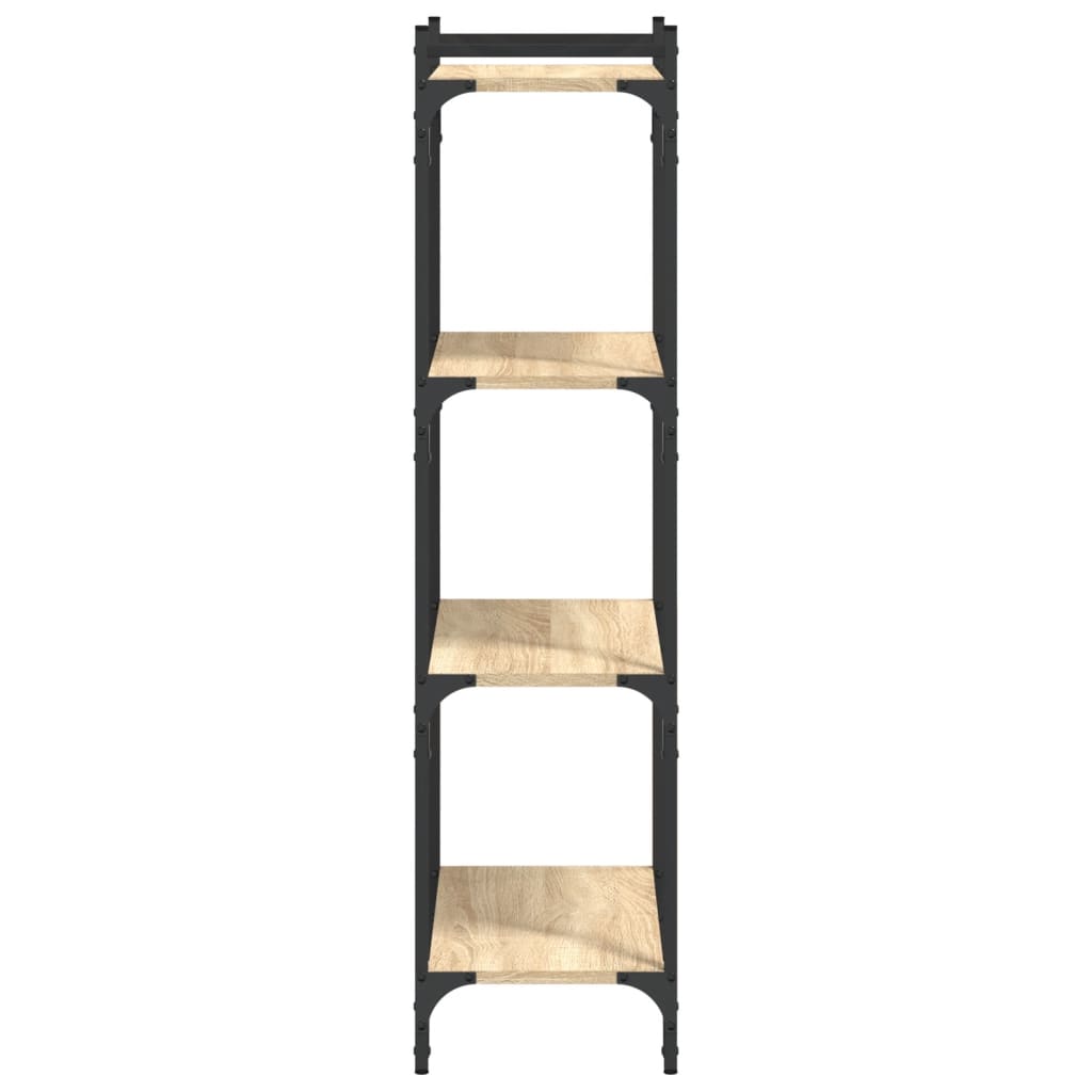 Bokhylle 4 etasjer sonoma eik 60x30x120 cm konstruert tre - DMF Handel