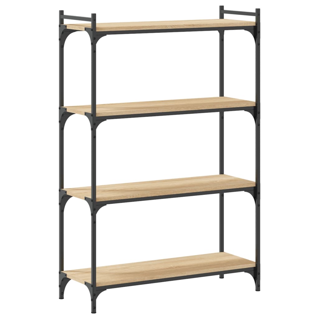 Bokhylle 4 etasjer sonoma eik 80x30x120 cm konstruert tre - DMF Handel