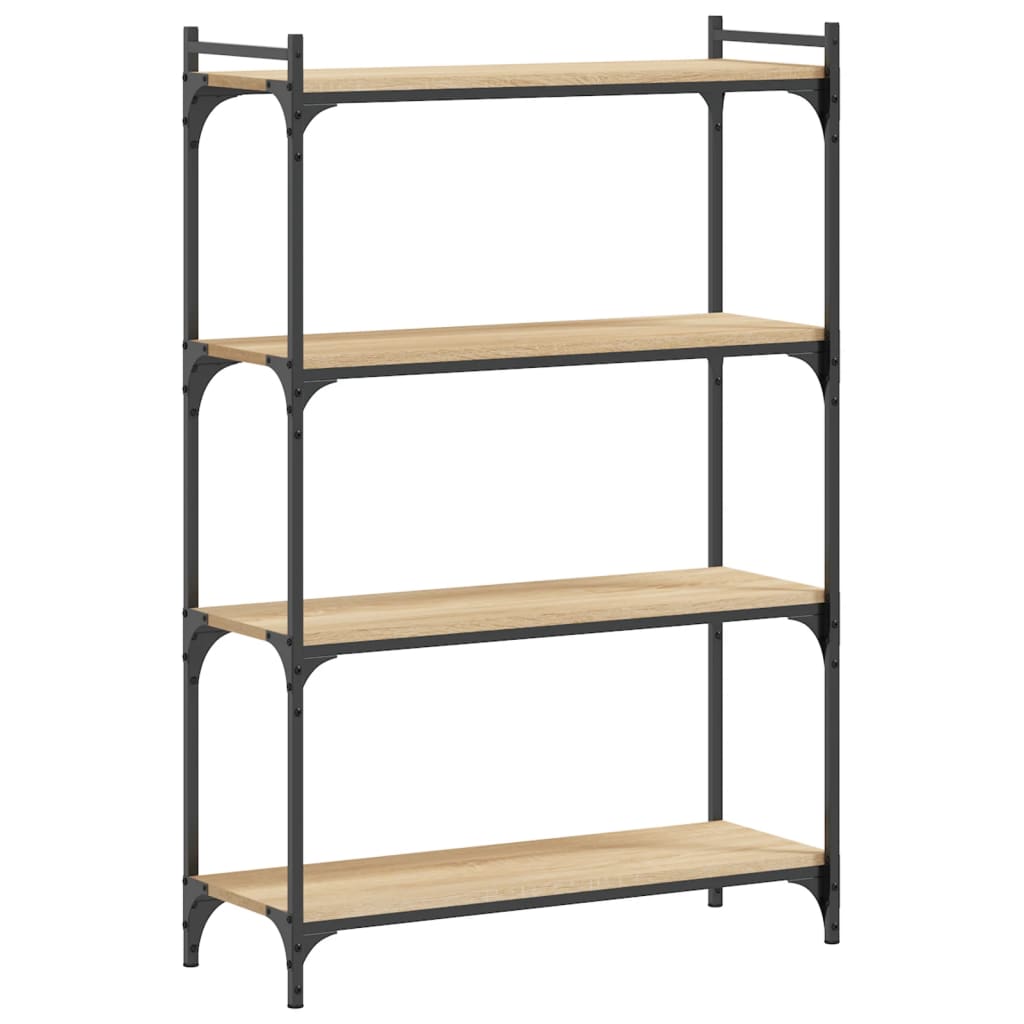 Bokhylle 4 etasjer sonoma eik 80x30x120 cm konstruert tre - DMF Handel