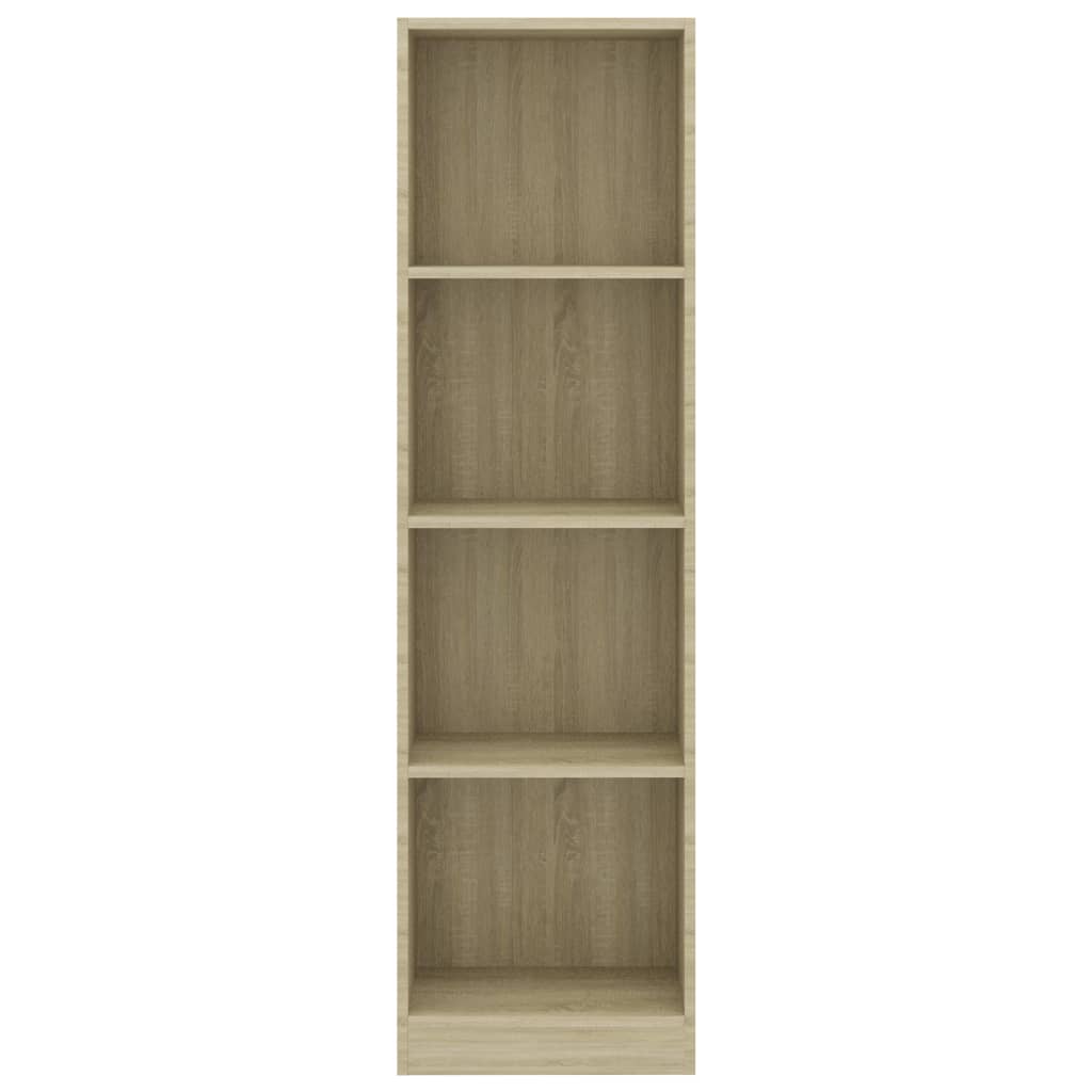 Bokhylle 4 nivå sonoma eik 40x24x142 cm konstruert tre - DMF Handel