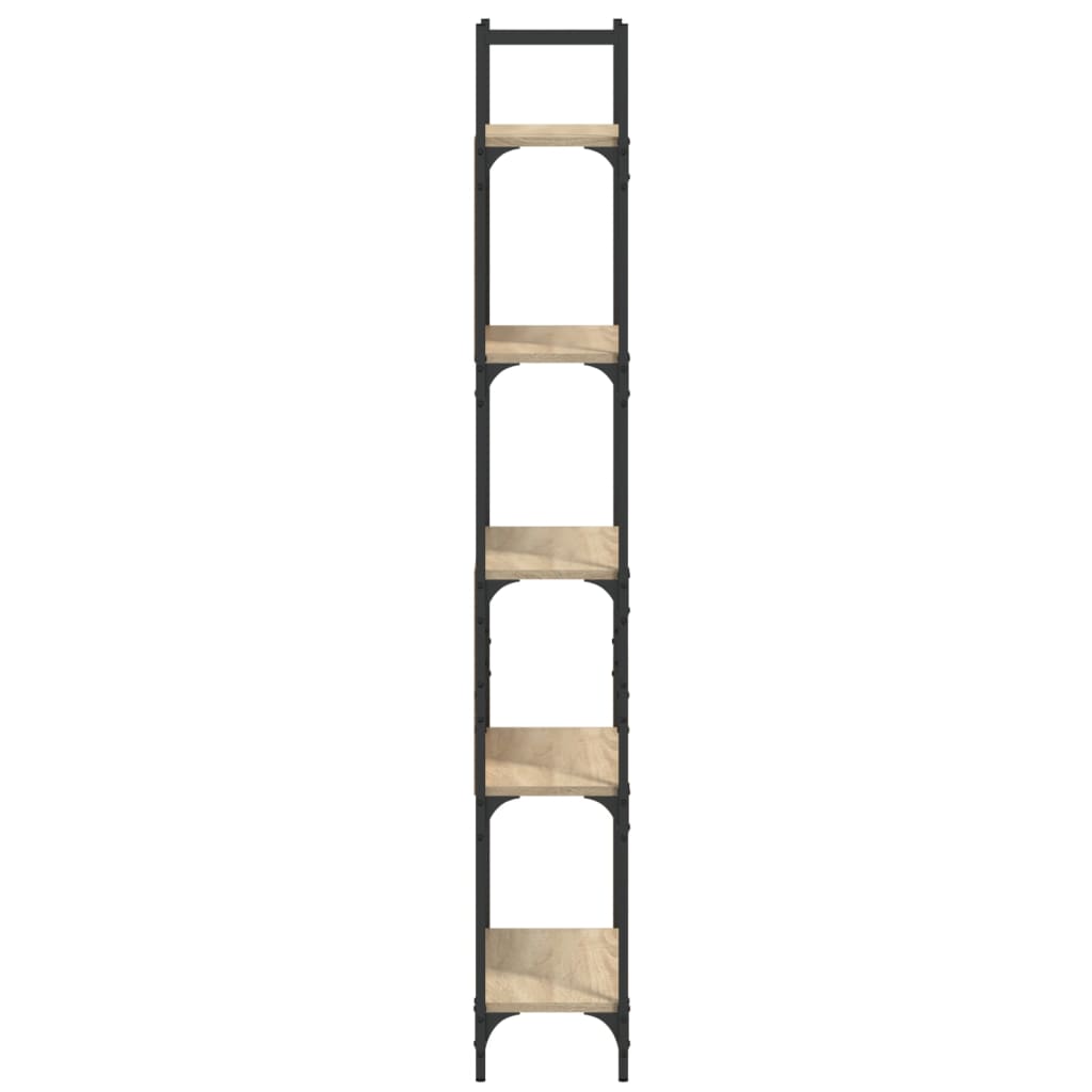 Bokhylle 5 etasjer sonoma eik 60,5x24x166,5 cm konstruert tre - DMF Handel