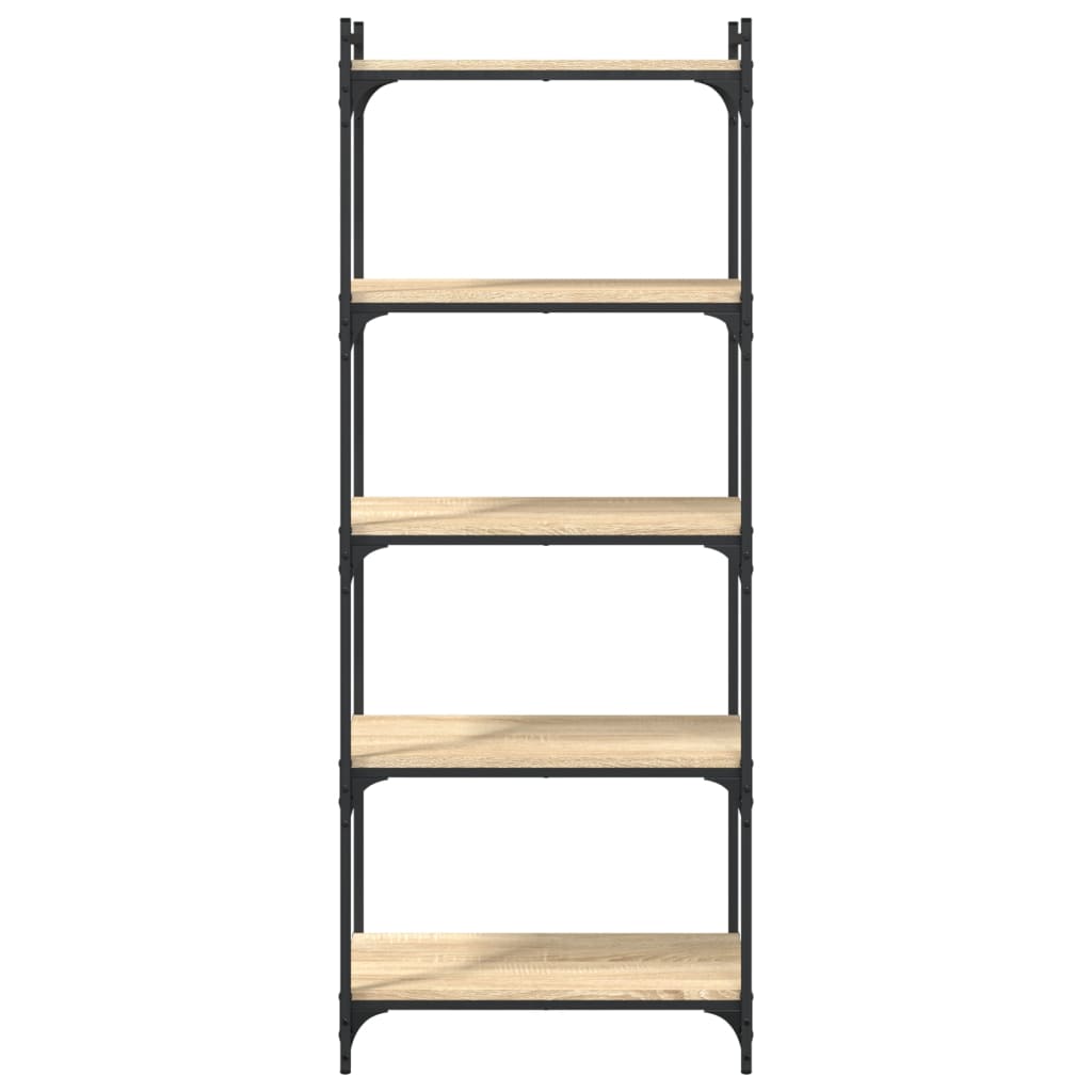 Bokhylle 5 etasjer sonoma eik 60x30x154 cm konstruert tre - DMF Handel