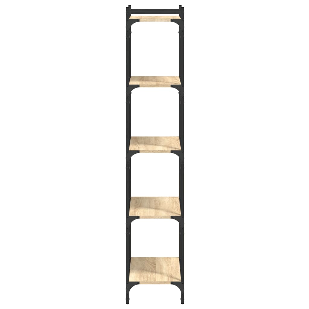 Bokhylle 5 etasjer sonoma eik 60x30x154 cm konstruert tre - DMF Handel