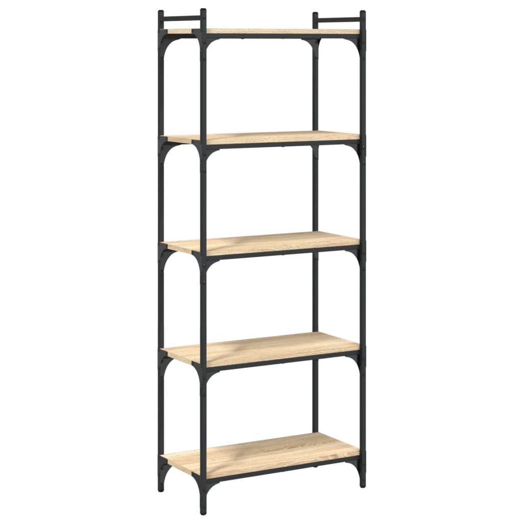 Bokhylle 5 etasjer sonoma eik 60x30x154 cm konstruert tre - DMF Handel