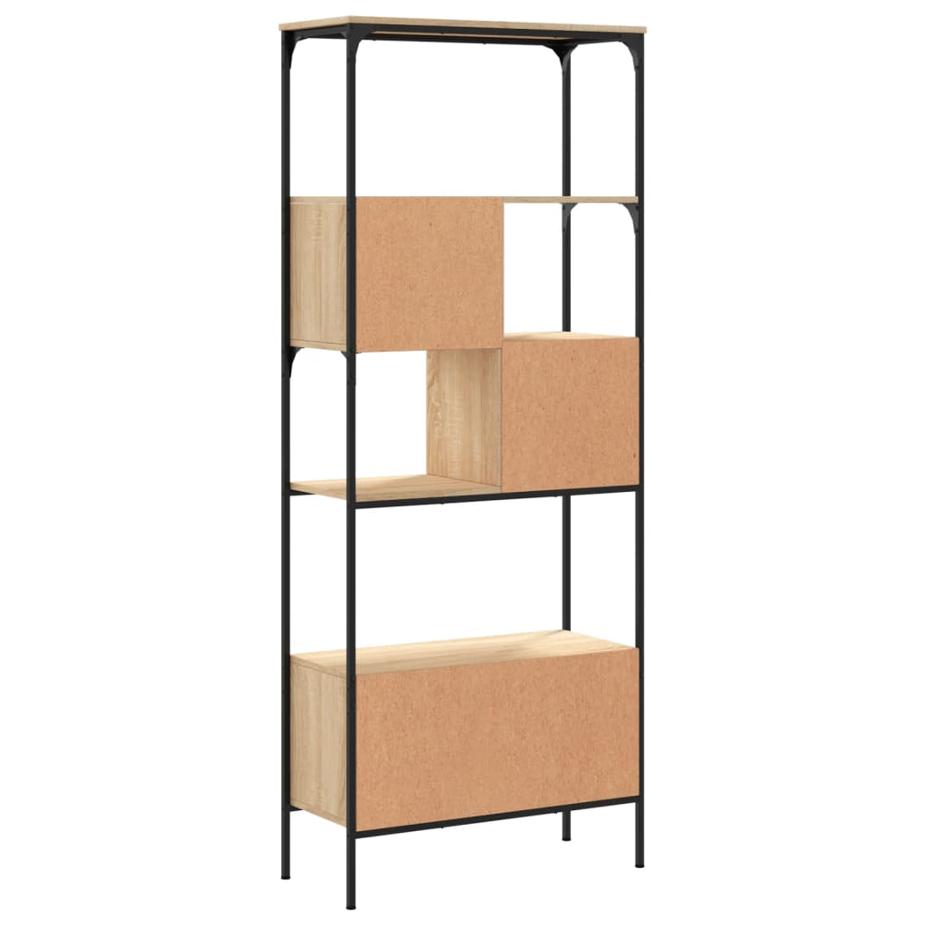 Bokhylle 5 etasjer sonoma eik 76x33x188,5 cm konstruert tre - DMF Handel