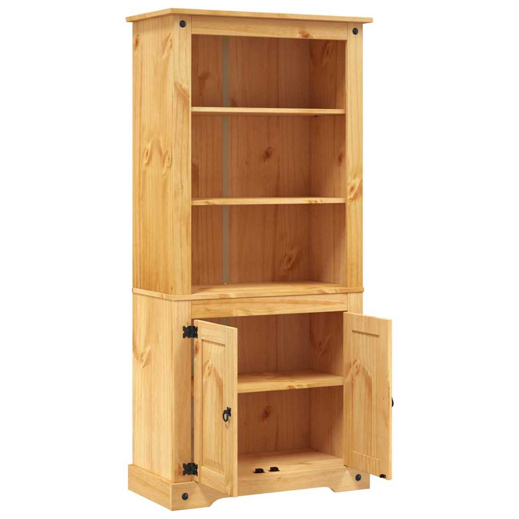 Vitrine meksikansk corona-stil furu 80x40x170 cm