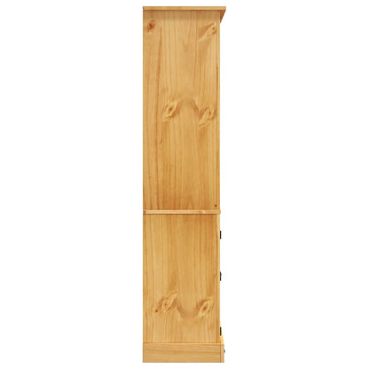 Vitrine meksikansk corona-stil furu 80x40x170 cm