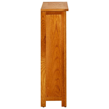 3-etasjers bokhylle 70x22,5x82 cm heltre eik