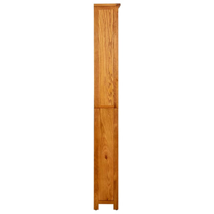 6-etasjers bokhylle 80x22,5x180 cm heltre eik