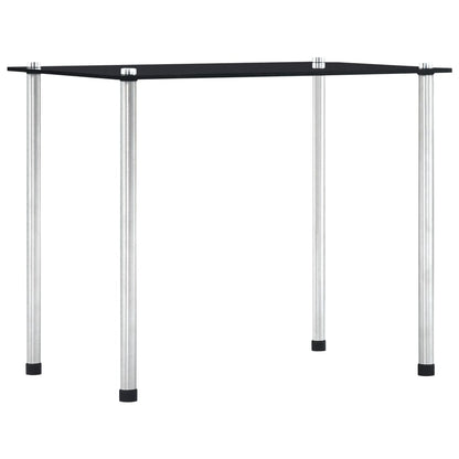 Stablebord 3 stk svart herdet glass