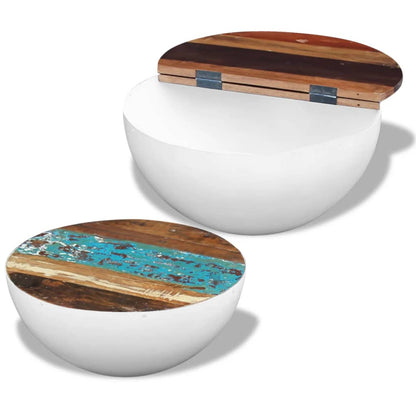 Bolleformede salongbord 2 stk gjenvunnet heltre