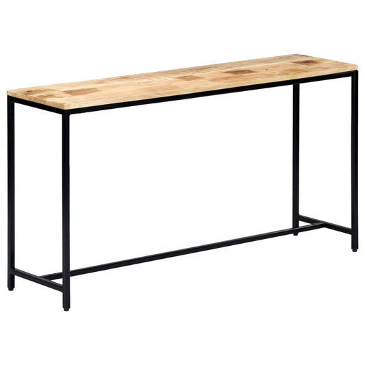 Konsollbord 140x35x76 cm grov heltre mango