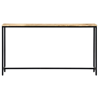 Konsollbord 140x35x76 cm grov heltre mango