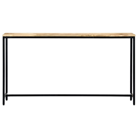 Konsollbord 140x35x76 cm grov heltre mango