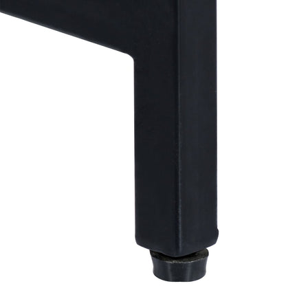 Konsollbord 140x35x76 cm grov heltre mango