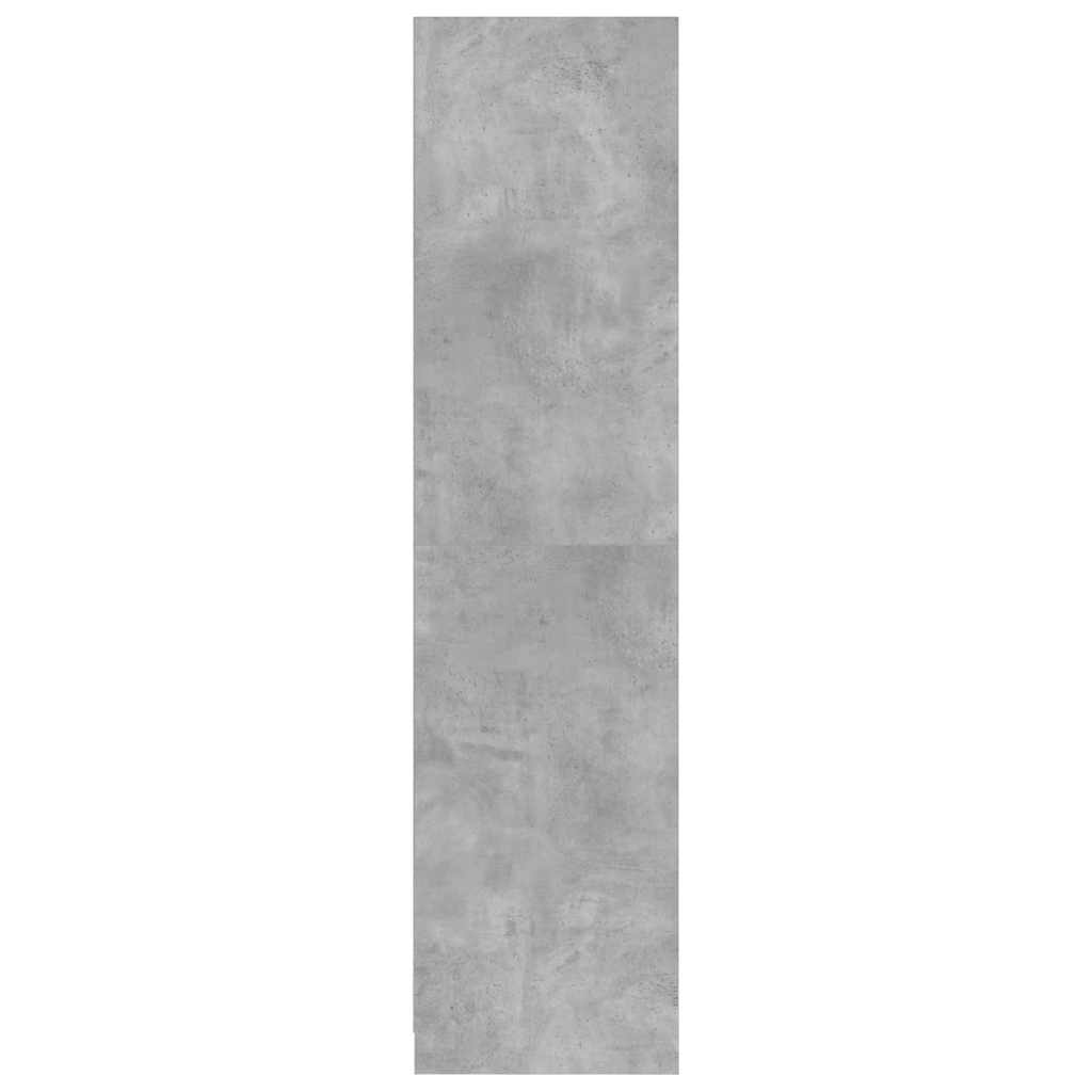 Garderobe betonggrå 50x50x200 cm konstruert tre