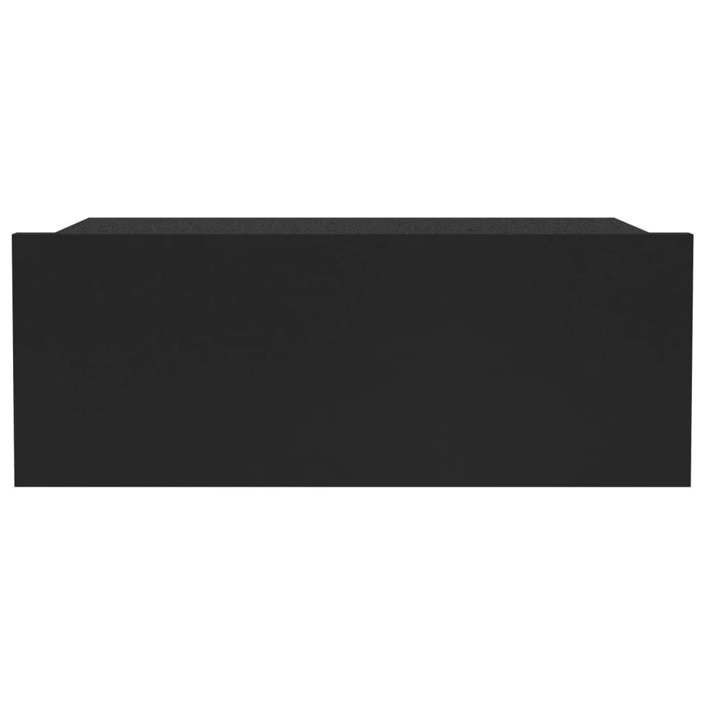 Flytende nattbord 2 stk svart 40x30x15 cm konstruert tre