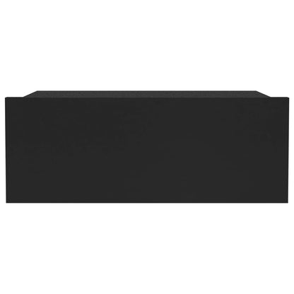 Flytende nattbord 2 stk svart 40x30x15 cm konstruert tre