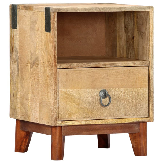 Nattbord 40x30x52 cm grov heltre mango