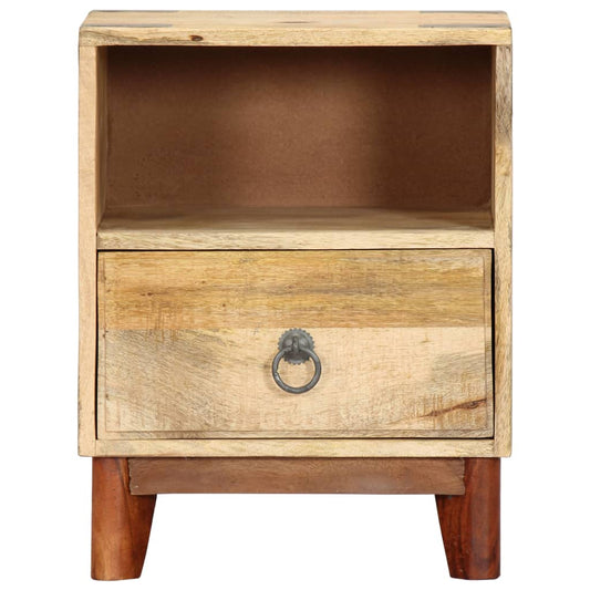 Nattbord 40x30x52 cm grov heltre mango
