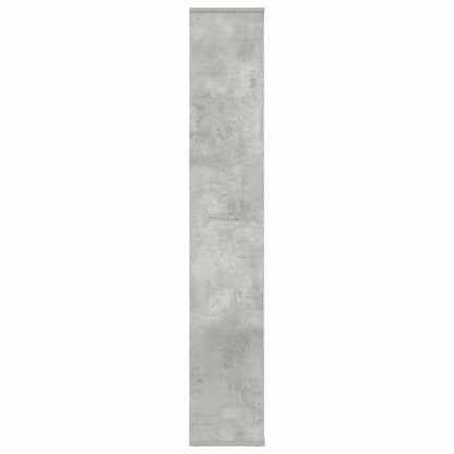 Bokhylle/Romdeler betonggrå 100x24x140 cm konstruert tre