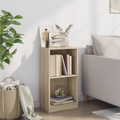 Bokhylle sonoma eik 40x24x75 cm konstruert tre