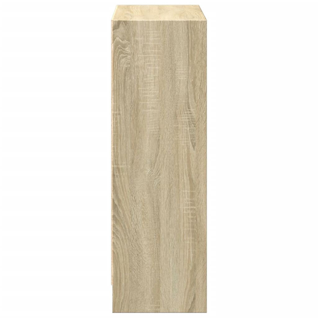 Bokhylle sonoma eik 40x24x75 cm konstruert tre