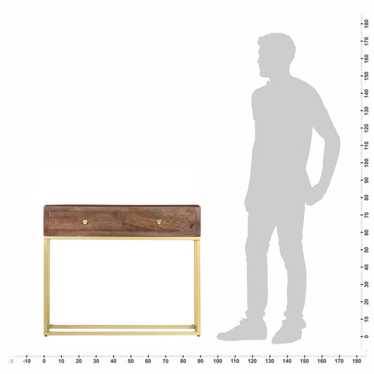 Konsollbord 90x30x75 cm heltre mango