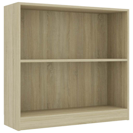 Bokhylle sonoma eik 80x24x75 cm konstruert tre